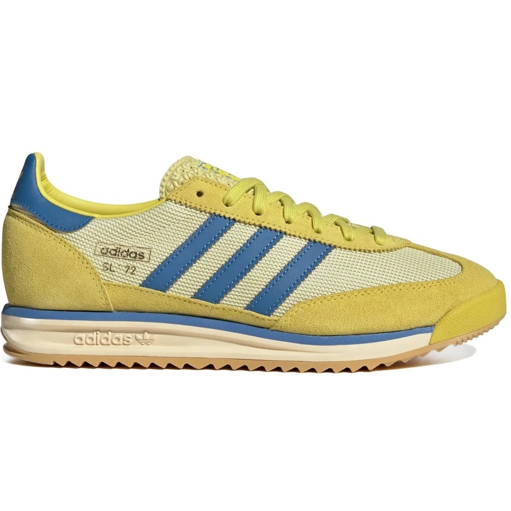 adidas SL72 RS Lace Up Shoes, Pure Sulfur- Focus Blue, Size 10 NEW